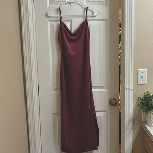 Dark-pinkish-purple dress